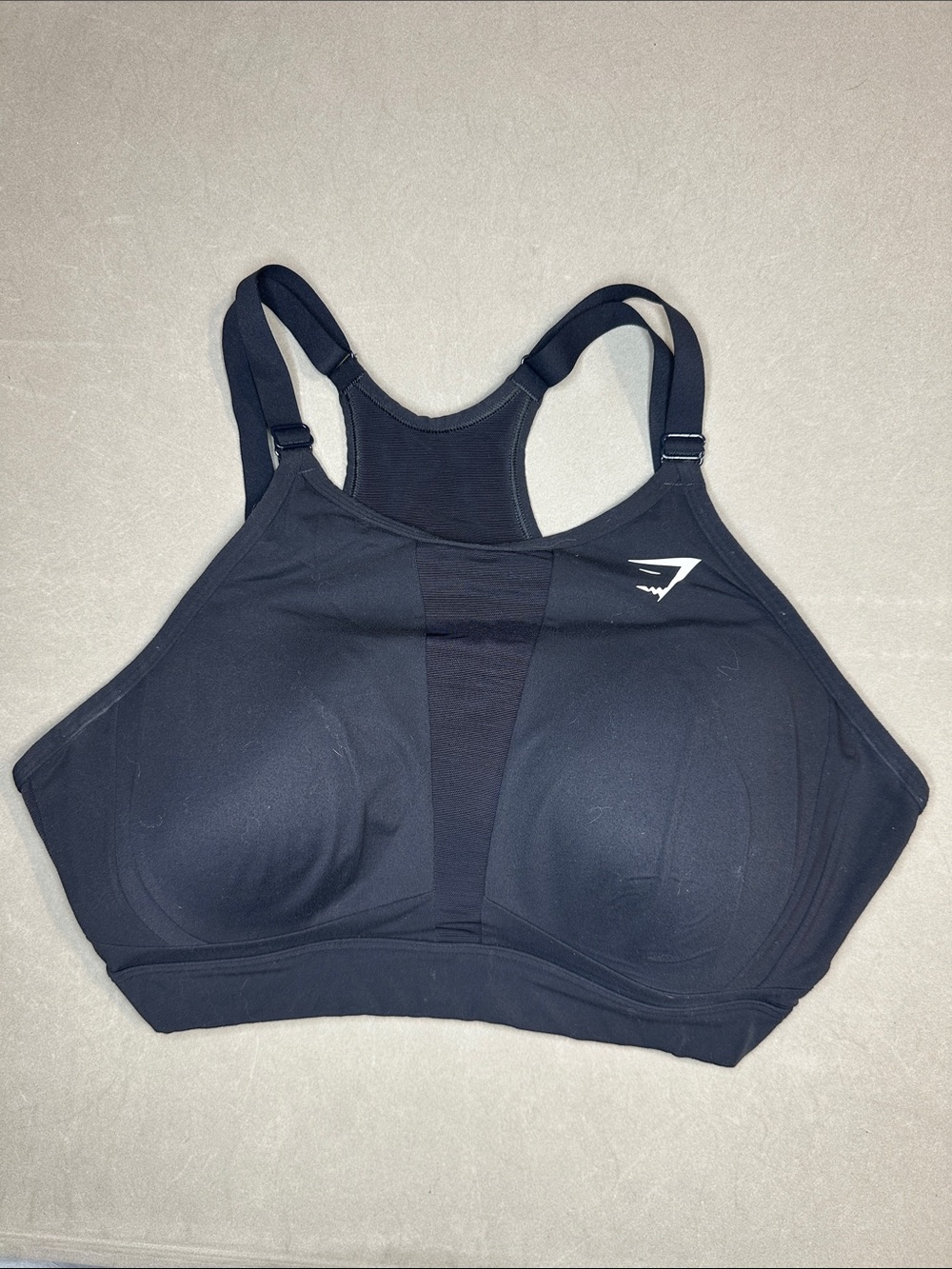 Gymshark Black High-Impact Racerback Sports Bra - XXL